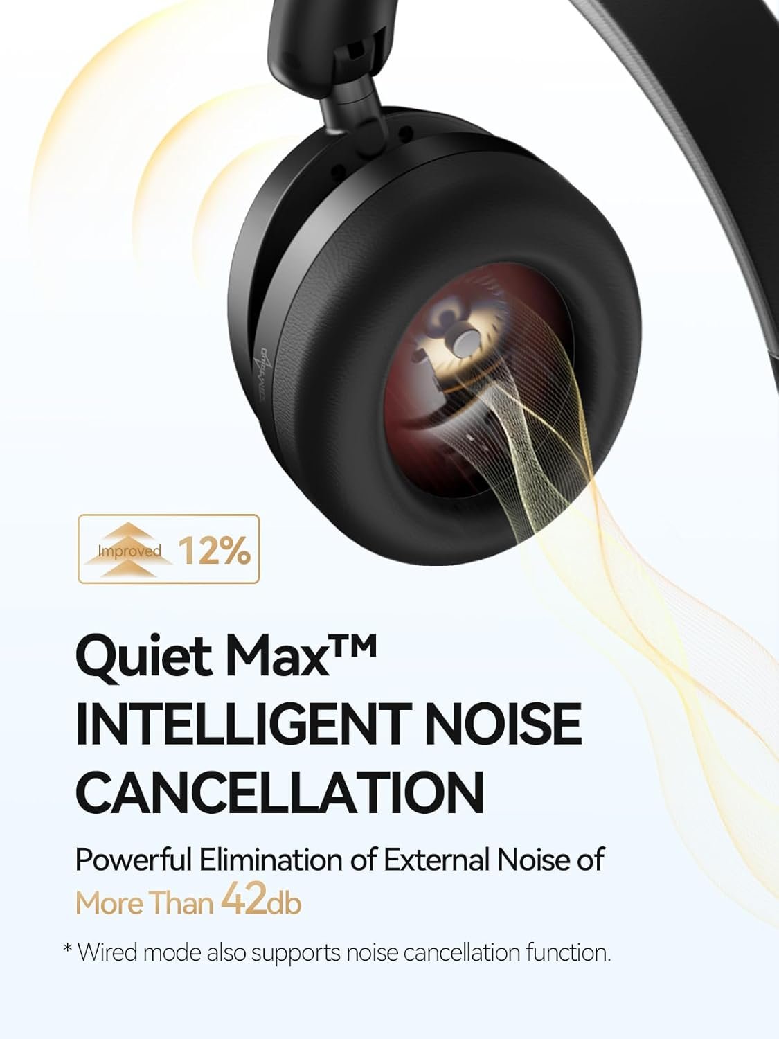 1MORE SonoFlow-Pro Noise Cancelling Headphones - HQ51 Over Ear Bluetooth Headphones with LDAC for Hi-Res Wireless Audio,100H Playtime,Bluetooth 5.4,QuietMax ANC, Comfortable Fit,Clear Calls - Image 5
